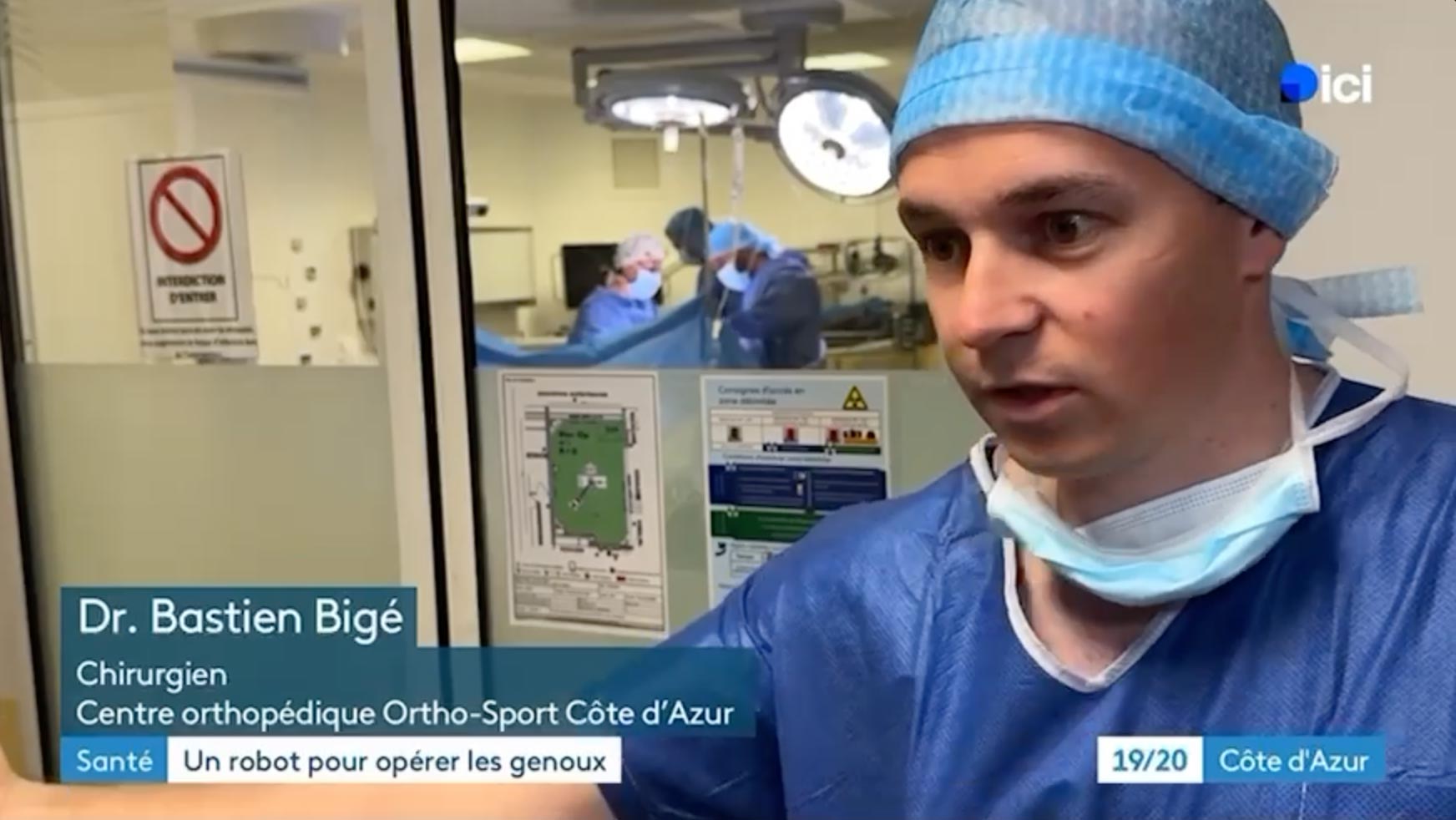 Dr Bastien Bigé chirurgie robotisée genou